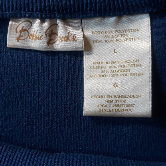 Bobbie Brooks Embroidered Knit & Velvet Tunic Top - Picture 6 of 6